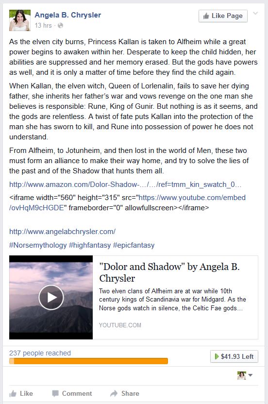 Dolor and Shadow Facebook Research